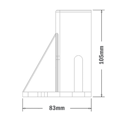 33-45453S-1ESD MODULAR SOLUTIONS MOUNTING FOOT 3 SIDED FOR 45 X 90 WITH STANDARD HARDWARE PARTICALLY ENCLOSED & SHORT
